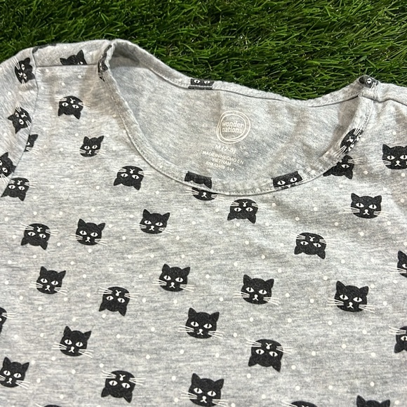 Girls Wonder Nation Dress - Black Cat Print - Picture 3 of 3